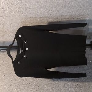 Black sweater with crystal detail at the top